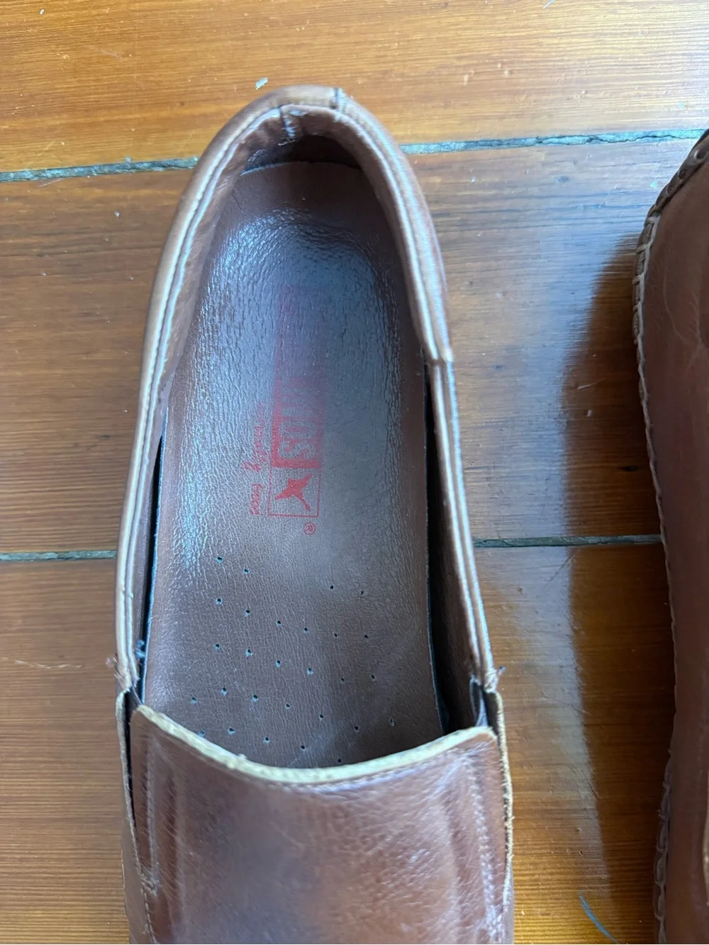 Pikolinos Jerez Men’s Brown Leather Driving Moccasins Sz 43 US 10 🧡🍄